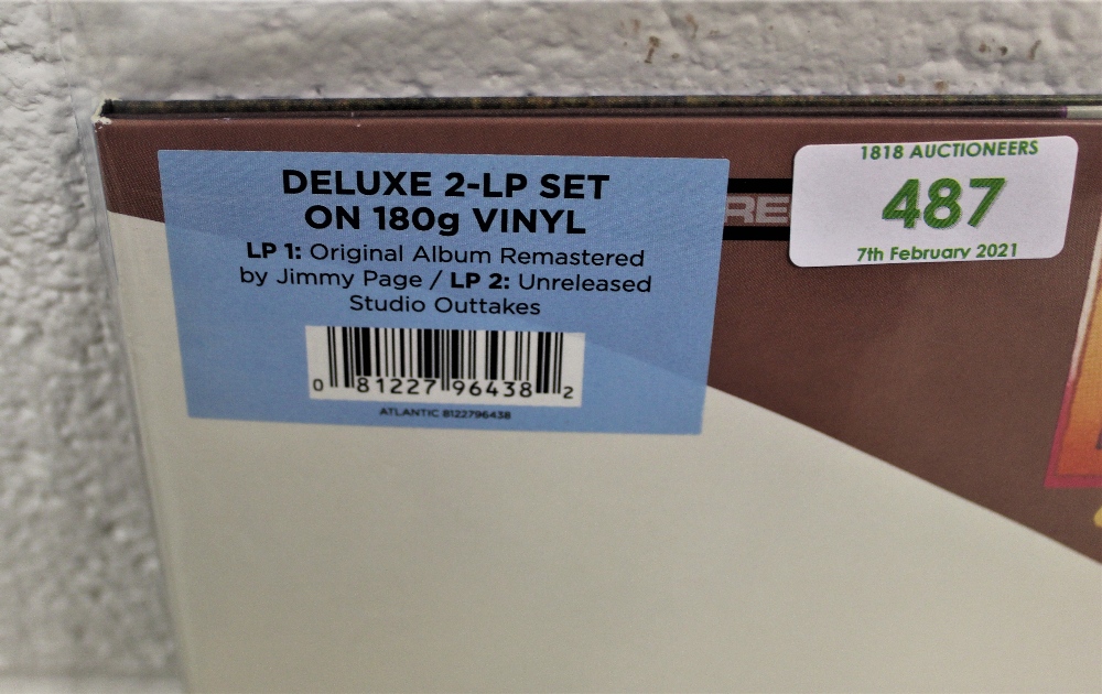 A lot of two Led Zeppelin albums - a double repress with extras and a later issue on orange, green - Image 2 of 2