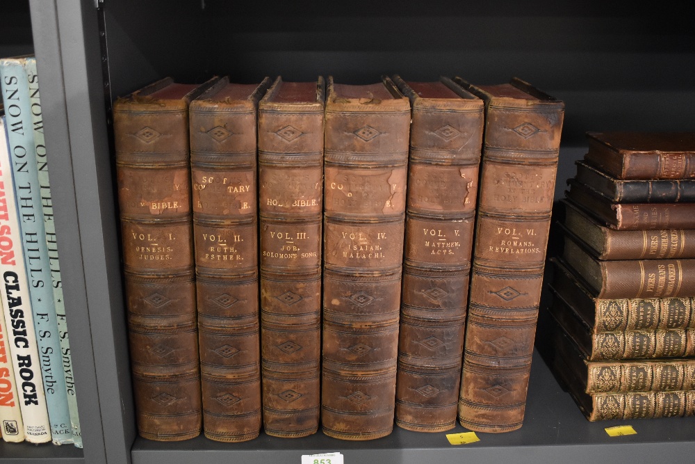 Religion. Scott, Thomas - Commentary on The Holy Bible. London: 1832. Six volumes, with maps.