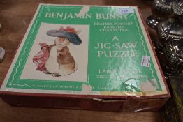 A vintage Beatrix Potters Benjamin bunny jig saw puzzle.