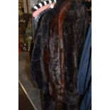 Four vintage fur coats, mixed furs,styles and sizes.