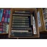 A mixed box of vintage books including several volumes of the history of reformation and religious