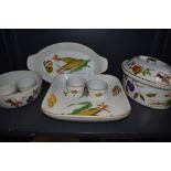 A collection of Royal Worcester Evesham serving bowls, ramekins and a tureen.