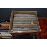 A mixture of vinyl LP records including easy listening and country.