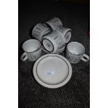 A selection of Hornsea pottery Charisma including six cups, three saucers and three side plates.