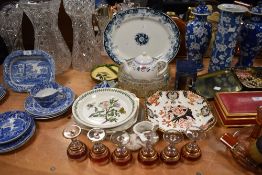 A selection of ceramics including Portmeirion Botanical plate and Royal Crown Derby bowl