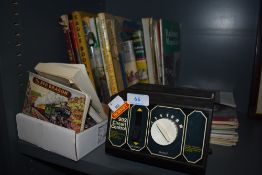 A Hornby 902 circuit control unit and an assortment of vintage railways related books and more.