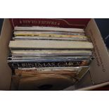 A mixture of vinyl LP records including orchestral and easy listening.