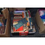 A mixed box of vintage and modern books including novels, botany interest and more.