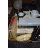 A selection of vintage items including GEC radio, Teasmade, phone and more.