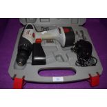 A performance power drill driver with case charger and batteries