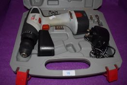 A performance power drill driver with case charger and batteries