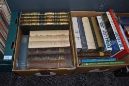 Two boxes of books of English literature,local history and gardening interest.