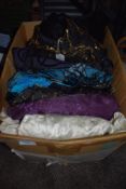 A box of good quality ladies formal wear and occasional dresses including silk St Gillian dress,