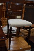 A stained frame Victorian bedroom chair