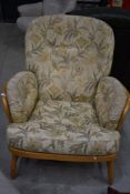 A vintage Ercol windsor style easy chair