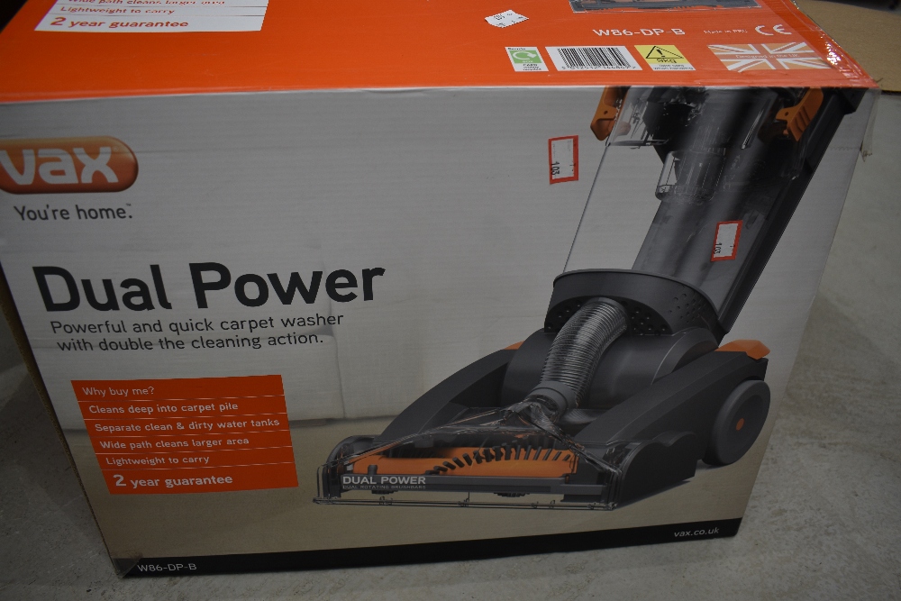 A Vax Dual Power carpet cleaner, boxed, looks unused - Image 2 of 2