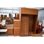 A selection of vintage teak bedroom furniture including McIntosh