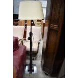 A reproduction standard lamp in the Art Deco style