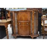 A mid 20th Century walnut bureau display in the Sondheim style, width approx. 120cm