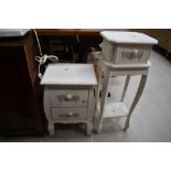 Two painted French style occasional furniture items