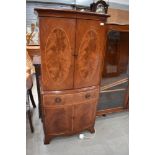 A reproduction Regency style hifi/side cabinet, approx. width 62cm height 134cm