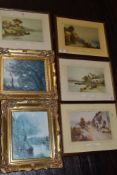 A selection of general prints and frames, of landscape interest.