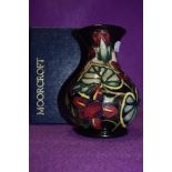 A Moorcroft Palmata vase designed by Shirley Hayes, circa 1999.box included.