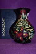 A Moorcroft Palmata vase designed by Shirley Hayes, circa 1999.box included.