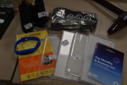 A selection of mobile phone accessories and similar,including screen protectors and cases, also