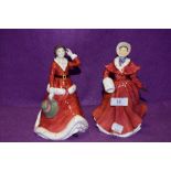 Two Royal Doulton figurines, The Skater HN3439 and Winter's Day HN3769