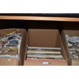 Three boxes of LP records an shellac 78s,various genres and eras.