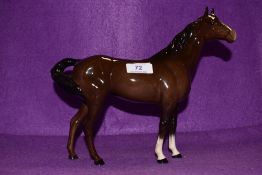 A Royal Doulton study, Swish Tail Horse, in brown colourway