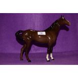 A Royal Doulton study, Swish Tail Horse, in brown colourway