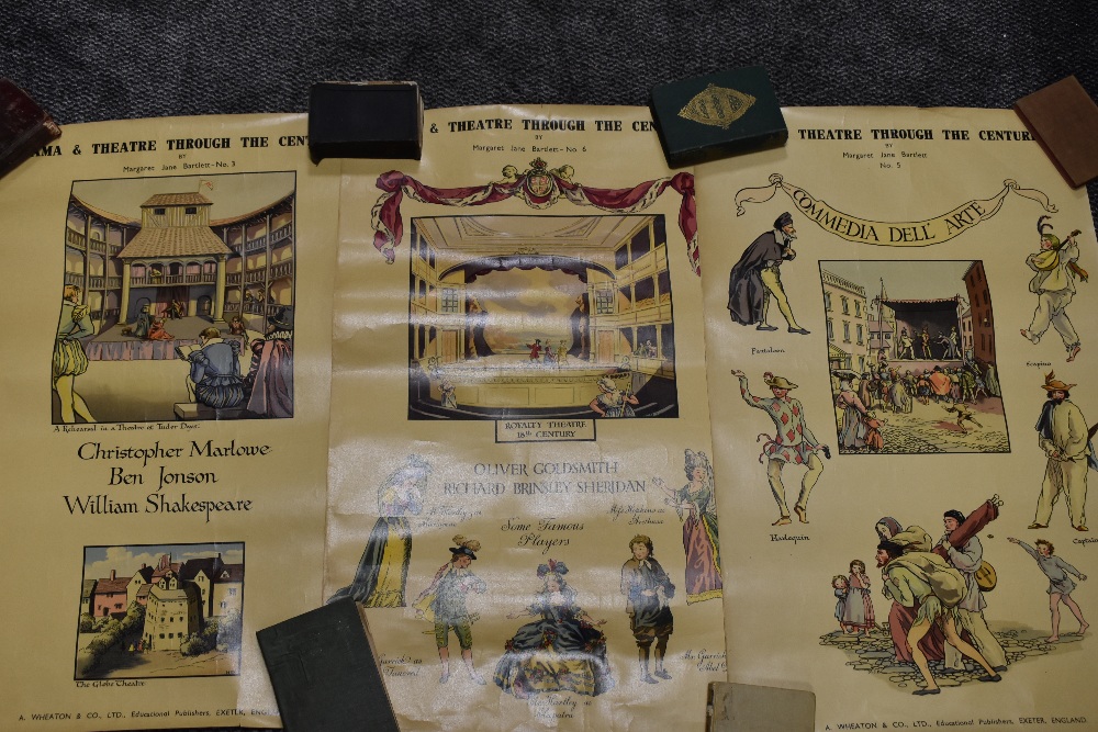 A collection of vintage posters with re enforced backs and eyelets at corners,possibly school or - Image 2 of 2