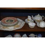 A mixed lot of ceramics including royal Doulton and Royal Worcester, included are various plates,