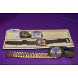 A selection of vintage mens watches including Seiko.