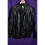 A gents Simon Taylor black leather jacket,size medium.