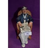 A Royal Doulton Figurine, Taking Things Easy HN 2677