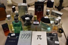 A collection of part used gents Eau de toilette/fragrances, including Dior, Yves st Laurent,Givenchy