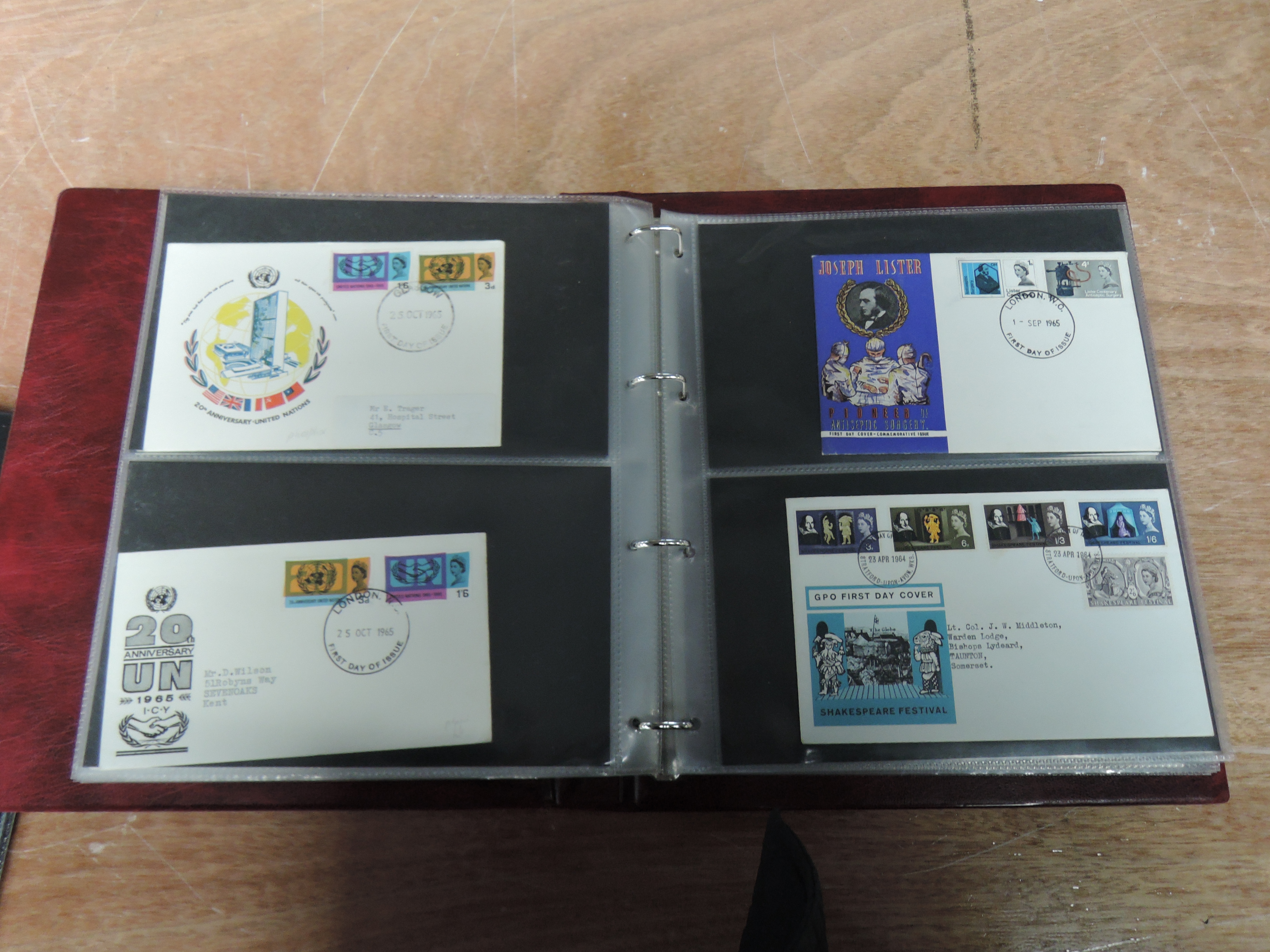 Two albums of GB pre decimal First Day Covers, 1936-1970 including Universal Postal Union, 1948 - Image 29 of 34