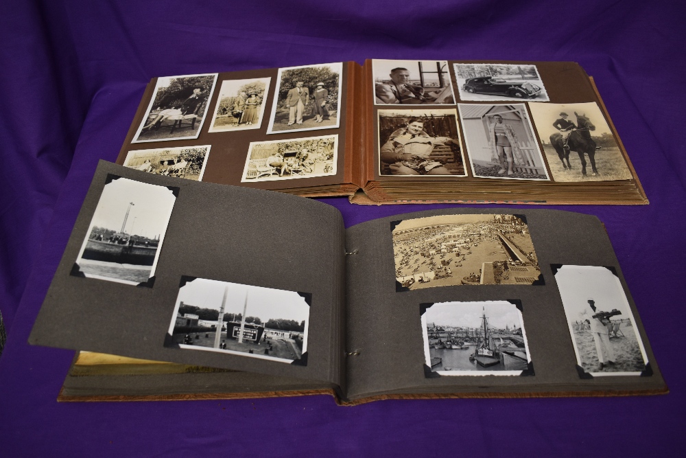 A 1930's photograph and ephemera album relating to a high society family, some photographs bearing