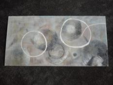 An oil painting, abstract circles, 120 x 60cm or 60 x 120cm