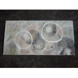 An oil painting, abstract circles, 120 x 60cm or 60 x 120cm