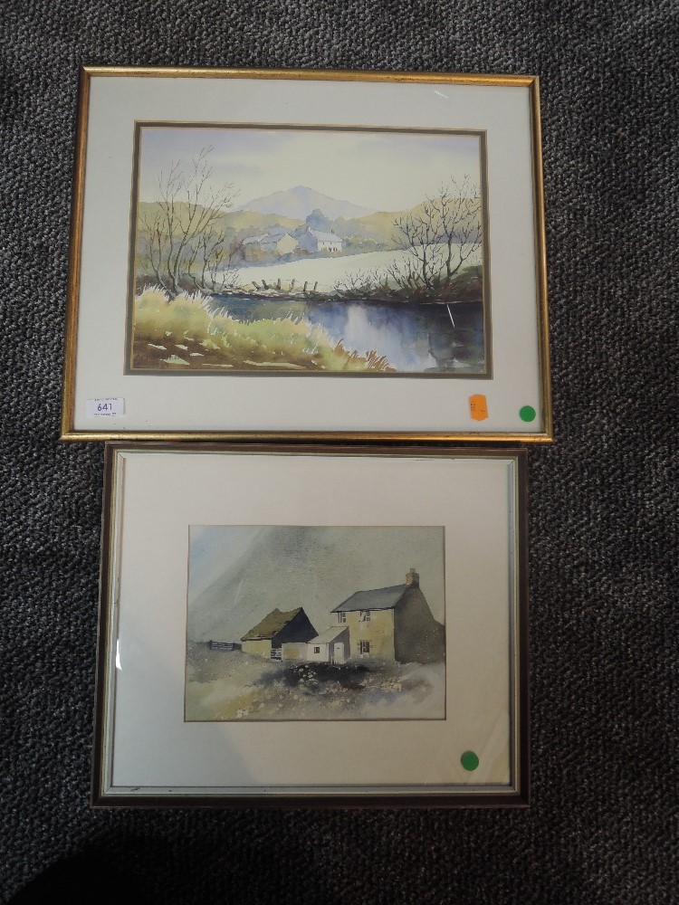 A watercolour, Margaret Whatmough, Hartley Ground Broughton Mills, signed and dated 1989, 24 x 34cm,