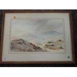 A watercolour, R J Newstead, Autumn in Dunnerdale, signed, attributed verso, 31 x 49cm, framed and