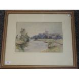 A watercolour, James Herbert Snell, Windsor Castle, signed, 24 x 34cm, framed and glazed