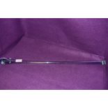 A large glass pharmacy or apothecary mixing stick hand blown having club end approx 65cm long