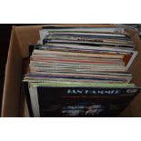 A box full of mixed vinyl LP records,classical, popular songs and easy listening.