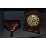 An antique bracket clock of impressive proportions having Gothic design by Irish clock makers Lee of