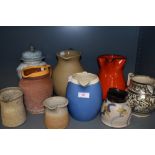 A selection of earthen ware and similar ceramic water jugs